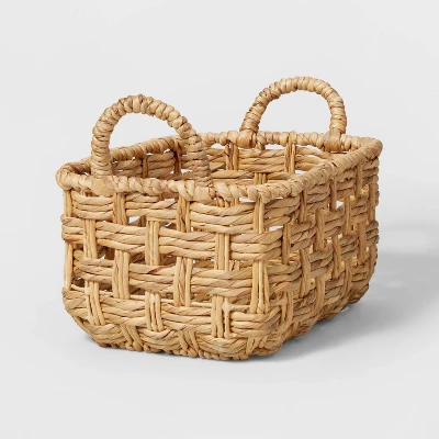 Rectangular Twisted Open Checkered Weave Basket - Brightroom™ 5 Rectangular Twisted Open Checkered Weave Basket - Brightroom™ - Image 5