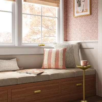 Oversize Woven Jacquard Lumbar Throw Pillow With Tassels - Threshold™ 1 Oversize Woven Jacquard Lumbar Throw Pillow With Tassels - Threshold™