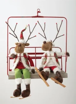 Sullivans Ski Lift Hanging Display 33"H Red