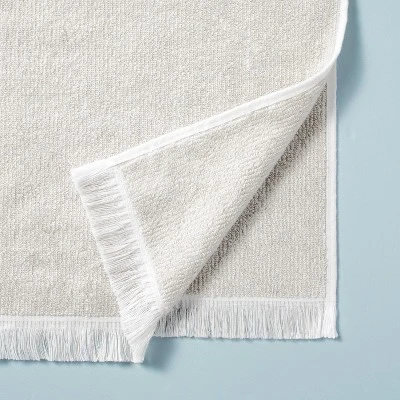 Microstripe Terry Cotton Bath Linens Taupe - Hearth & Hand™ With Magnolia 3 Microstripe Terry Cotton Bath Linens Taupe - Hearth & Hand™ With Magnolia - Image 3