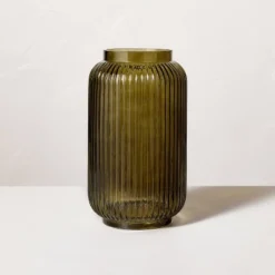 Ribbed Glass Jug Vase Dark Green - Hearth & Hand™ With Magnolia -Home Decor Shop GUEST bddfea06 0cdf 4e99 9686 d59b3e8abd18