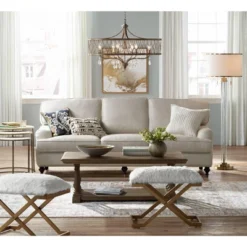 Possini Euro Design Cadence Modern Floor Lamp Standing 62" Tall Crystal Glass Column Satin Brass Linen Drum Shade For Living Room Bedroom Office House 14 Possini Euro Design Cadence Modern Floor Lamp Standing 62" Tall Crystal Glass Column Satin Brass Linen Drum Shade For Living Room Bedroom Office House -Home Decor Shop GUEST c62cd808 99b9 4503 8d86 d6b999d99f7c