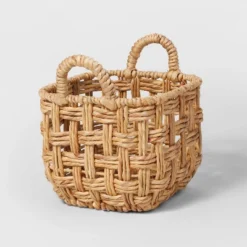 Twisted Open Checkered Weave Milk Crate Natural - Brightroom™ -Home Decor Shop GUEST c73b6fc8 7d7f 4276 bc5a 71780c6e1456