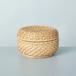 Woven Basket With Lid Natural - Hearth & Hand™ With Magnolia -Home Decor Shop GUEST cd13636c be60 427b b7e0 6ad52733400f