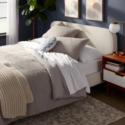 3pc King Traditional Cozy Chenille Comforter And Sham Set Gray - Threshold™ 1 3pc King Traditional Cozy Chenille Comforter And Sham Set Gray - Threshold™