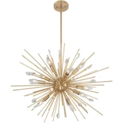 Possini Euro Design Janae Plated Gold Chandelier 29 1/2" Wide Modern Sputnik 12-Light Fixture For Dining Room House Foyer Kitchen Island Entryway -Home Decor Shop GUEST d2ee25e0 8698 4b6a b1c0 66a5efef7c3f