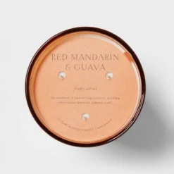 Colored Vase Glass With Dustcover Mandarin & Guava Candle Orange - Threshold™ 10 Colored Vase Glass With Dustcover Mandarin & Guava Candle Orange - Threshold™ -Home Decor Shop GUEST d3b0111f a038 45b0 94b7 4c6c85a435e3