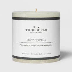 Pillar Candle Soft Cotton White - Threshold™ 8 Pillar Candle Soft Cotton White - Threshold™ -Home Decor Shop GUEST d55a5595 2986 4235 8fc7 cb696b617fa6