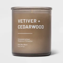 Glass Jar Vetiver And Cedarwood Candle Brown - Threshold™ 8 Glass Jar Vetiver And Cedarwood Candle Brown - Threshold™ -Home Decor Shop GUEST dfa4fefe 0ef4 4373 802b 4787eff784da