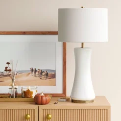 Large Opal Glass Lamp Base Off-White - Threshold™