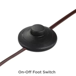 Franklin Iron Works Tahoe Rustic Industrial Downbridge Arc Floor Lamp 60" Tall Bronze Metal Faux Leather Empire Shade For Living Room Reading Bedroom -Home Decor Shop GUEST e05b399a 8574 4207 8a54 7ad59054f9b8