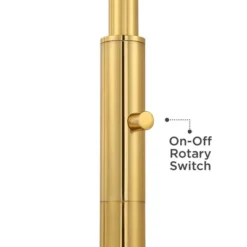 Possini Euro Design Kinsey Modern Downbridge Floor Lamp 67" Tall Warm Brass Metal Stone Pattern Glass Shade For Living Room Reading Bedroom Office -Home Decor Shop GUEST e2aefa6e 7461 454c 8a76 9141ea4fa04f