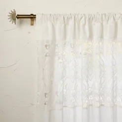 1pc Sheer Banded Geo Macrame Window Curtain Panel White - Opalhouse™ Designed With Jungalow™ 7 1pc Sheer Banded Geo Macrame Window Curtain Panel White - Opalhouse™ Designed With Jungalow™ -Home Decor Shop GUEST e45ca8b5 c8fb 4bcd 9418 e1344d66992c
