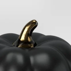 Set Of 3 Small Ceramic Halloween Pumpkins With Gold Stem - Threshold™ -Home Decor Shop GUEST e522c71c 5236 4716 87d9 cb99acca79a8