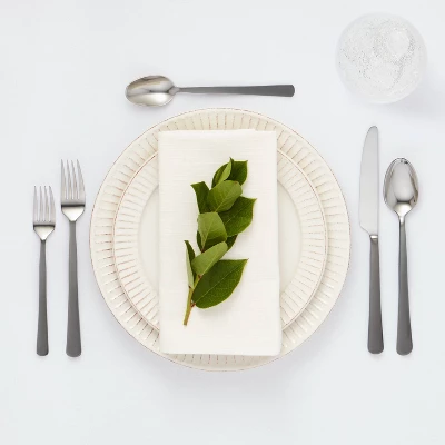 20pc Hubbardston Flatware Set Black - Threshold™ 1 20pc Hubbardston Flatware Set Black - Threshold™