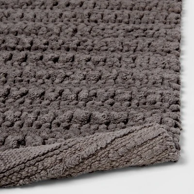 20"x32" Chunky Bath Rug Radiant Gray - Threshold™ 3 20"x32" Chunky Bath Rug Radiant Gray - Threshold™ - Image 3