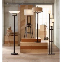 Possini Euro Design Light Blaster Modern Torchiere Floor Lamp 72 1/2" Tall Warm Bronze LED White Frosted Glass Bowl Shade For Living Room Bedroom Home 14 Possini Euro Design Light Blaster Modern Torchiere Floor Lamp 72 1/2" Tall Warm Bronze LED White Frosted Glass Bowl Shade For Living Room Bedroom Home -Home Decor Shop GUEST ee0b8572 bc24 4cd3 8832 dc2dd329705b