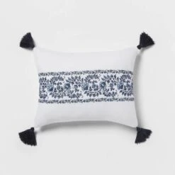 5pc Block Print With Border Comforter Bedding Set White/Blue - Threshold™ -Home Decor Shop GUEST f100c0ae 2d47 4f69 94e7 d7e58377c49a