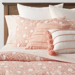 12pc Floral Boho Comforter & Sheets Set Terracotta Pink - Threshold™ 19 12pc Floral Boho Comforter & Sheets Set Terracotta Pink - Threshold™ -Home Decor Shop GUEST f3330df4 d165 44ef 87fd 293b2d10cfce