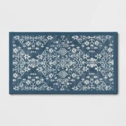 Vintage Print Comfort Rug Blue - Threshold™ -Home Decor Shop GUEST f437994b 06fa 4df6 84f2 e90cb16dba7b