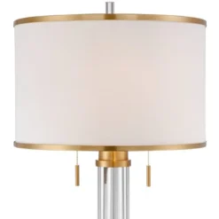 Possini Euro Design Cadence Modern Floor Lamp Standing 62" Tall Crystal Glass Column Satin Brass Linen Drum Shade For Living Room Bedroom Office House 10 Possini Euro Design Cadence Modern Floor Lamp Standing 62" Tall Crystal Glass Column Satin Brass Linen Drum Shade For Living Room Bedroom Office House -Home Decor Shop GUEST f4d9487e bd8e 4d4e ab08 6d302613901b