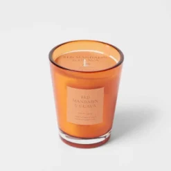 Colored Vase Glass With Dustcover Mandarin & Guava Candle Orange - Threshold™ 13 Colored Vase Glass With Dustcover Mandarin & Guava Candle Orange - Threshold™ -Home Decor Shop GUEST f690da26 0feb 4a9d 8634 caaa1172c9d3