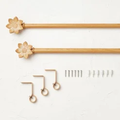Flower Faux Wood Curtain Rod Natural Wood - Opalhouse™ Designed With Jungalow™ 6 Flower Faux Wood Curtain Rod Natural Wood - Opalhouse™ Designed With Jungalow™ -Home Decor Shop GUEST f708ce89 3ca5 424d 80e2 a01cb7dd58aa