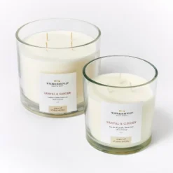 Clear Glass Santal & Ginger Candle White - Threshold™ Designed With Studio McGee 9 Clear Glass Santal & Ginger Candle White - Threshold™ Designed With Studio McGee -Home Decor Shop GUEST f8468f42 e11b 4265 be90 0b4528f7c8a3