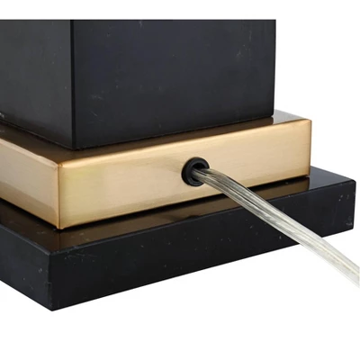 Barnes And Ivy Georgetown Traditional Desk Lamp 28 1/2" Tall Warm Brass With USB Charging Port Black Shade For Bedroom Living Room Bedside Office Kids 6 Barnes And Ivy Georgetown Traditional Desk Lamp 28 1/2" Tall Warm Brass With USB Charging Port Black Shade For Bedroom Living Room Bedside Office Kids - Image 6