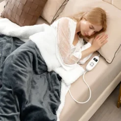 Tangkula 50" X 60" Heated Electric Reversible Fleece Blanket Blanket Throw W/ 10 Heat Levels, 9 Hours Auto Shut-Off, Overheat Protection Gray 12 Tangkula 50" X 60" Heated Electric Reversible Fleece Blanket Blanket Throw W/ 10 Heat Levels, 9 Hours Auto Shut-Off, Overheat Protection Gray -Home Decor Shop GUEST fbb59535 576b 4406 9195 ee135ff135bc